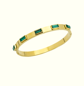 Emerald Cascade Bangle